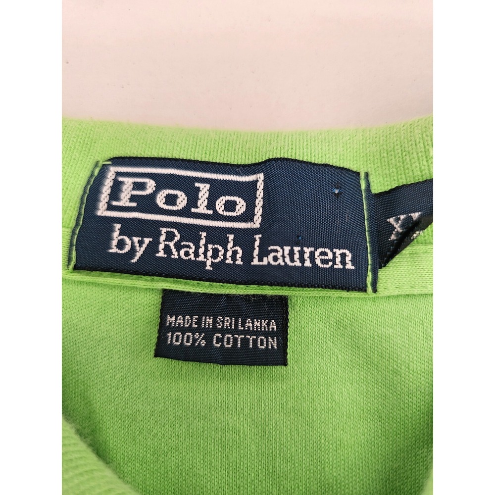 Polo Ralpn Lauren  Shirt Men's XLarge Cotton Green Short Sleeve - Picture 3 of 5